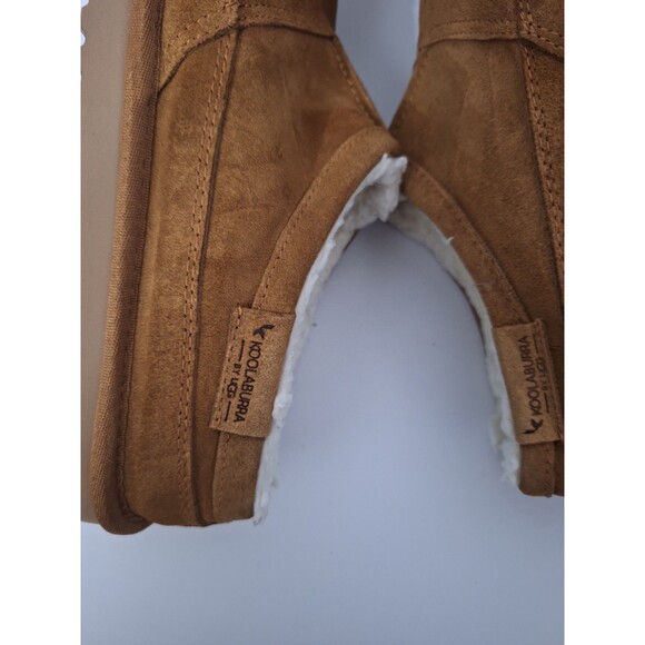 Kollaburra by UGG Graisen Tan Suede Shearling Sheepskin Slippers Men\'s Size 10 main image 8